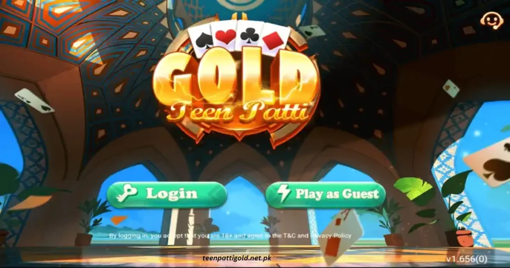 Teen Patti Gold APK Pakistan v1.656 Free Download for Android 2 Teen Patti Gold Game Login Interface